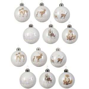 Kaemingk Animal Christmas Tree Baubles Arctic Snowy Decorations Deer Polar Bear Fox Stag Kaemingk Animal Christmas Tree Baubles Arctic Snowy Decorations Deer Polar Bear Fox Stag