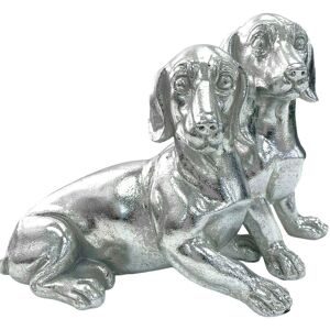 Lesser & Pavey Silver Dachshunds Ornament Shiny Metallic Twin Dog Figurine Shiny Home Decor Lesser & Pavey Silver Dachshunds Ornament Shiny Metallic Twin Dog Figurine Shiny Home Decor