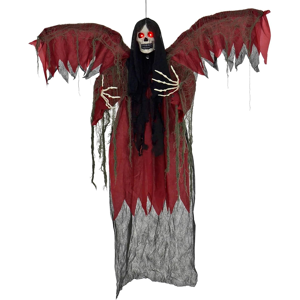 Xs-Stock.Com Ltd 1.82m Winged Reaper Light Up Sounds Hanging Decoration Skeleton Halloween Prop Xs-Stock.Com Ltd 1.82m Winged Reaper Light Up Sounds Hanging Decoration Skeleton Halloween Prop