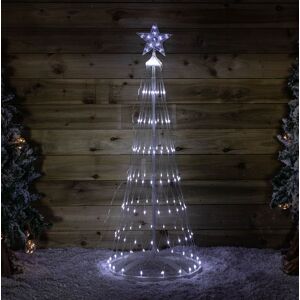 Samuel Alexander 1.35m Light Up Christmas Cone Tree With 160 White Leds And Timer Function Samuel Alexander 1.35m Light Up Christmas Cone Tree With 160 White Leds And Timer Function