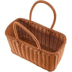 Sodial 3x(Home Shopping Basket Hand Vegetable Basket Decorative Woven Basket2698 Sodial 3x(Home Shopping Basket Hand Vegetable Basket Decorative Woven Basket2698