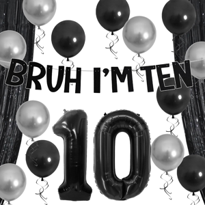 Does Not Apply Bruh Its My Birthday Decorations Happy 10th Birthday Banner 10 Year Old Party De Does Not Apply Bruh Its My Birthday Decorations Happy 10th Birthday Banner 10 Year Old Party De