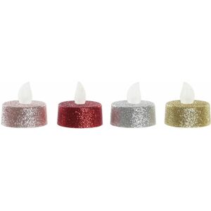 DKD Home Decor LED Light Christmas - Candle - 4 Pieces DKD Home Decor LED Light Christmas - Candle - 4 Pieces