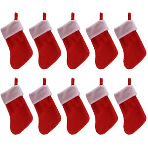 Sodial 2x(10pcs Red Felt Christmas Stockings Christmas Stockings Holder Socks Home2954 Sodial 2x(10pcs Red Felt Christmas Stockings Christmas Stockings Holder Socks Home2954