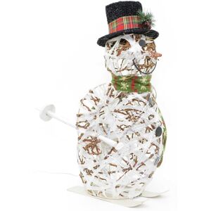 Shatchi Light Up Christmas Decoration Ornaments Snowman Moving Hands Led Home 60cm Shatchi Light Up Christmas Decoration Ornaments Snowman Moving Hands Led Home 60cm