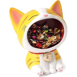 Sodial Cute Cats Statue Ornament Storage, Modern Resin Art Sculpture Desktop2266 Sodial Cute Cats Statue Ornament Storage, Modern Resin Art Sculpture Desktop2266