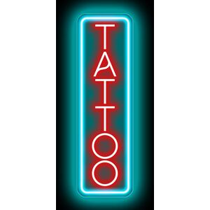 Led Neon Sign Tattoo Shop Night Wall Decoration Ice Blue & Red Personalized Busi Led Neon Sign Tattoo Shop Night Wall Decoration Ice Blue & Red Personalized Busi