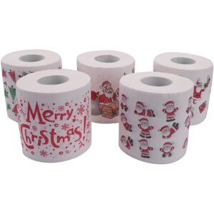 Sodial 2x(5 Styles Santa Claus Roll Tissue Towels Christmas Decorations Xmas9952 Sodial 2x(5 Styles Santa Claus Roll Tissue Towels Christmas Decorations Xmas9952