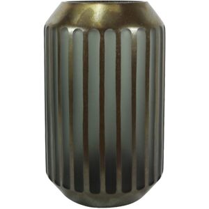 Bps Home Glass Vase Coffee Brown Grey Pleated Design Flower Vase Table Shelf Decor 32cm Bps Home Glass Vase Coffee Brown Grey Pleated Design Flower Vase Table Shelf Decor 32cm