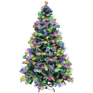 Christmas Tree Shatchi 6ft Lapland Fir Artificial Green, W/ 260 Multicolour Leds Christmas Tree Shatchi 6ft Lapland Fir Artificial Green, W/ 260 Multicolour Leds