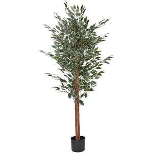 Beliani Artificial Plant Ficus Green Beliani Artificial Plant Ficus Green
