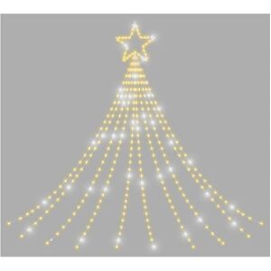 Christmas Crackers 3m Warm White Led Waterfall 2d Christmas Tree With Timer Xmas Decor Christmas Crackers 3m Warm White Led Waterfall 2d Christmas Tree With Timer Xmas Decor
