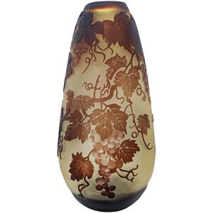 Aubaho Vase Replica Galle-Style Gallé-Style Grapevine Glass Antique Style Copy C12 Aubaho Vase Replica Galle-Style Gallé-Style Grapevine Glass Antique Style Copy C12
