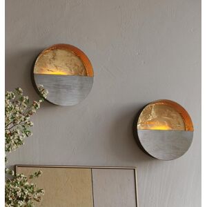 Nativeskins Eclipse Metal Wall Candle Holder Sconce Decoration - Set Of Two Han Nativeskins Eclipse Metal Wall Candle Holder Sconce Decoration - Set Of Two Han