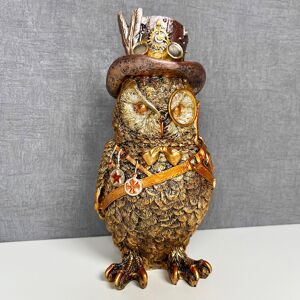 Darthome Ltd Gold Cogsmith Owl Steampunk Ornament Resin Gothic Fantasy Vintage Bird Figurine Darthome Ltd Gold Cogsmith Owl Steampunk Ornament Resin Gothic Fantasy Vintage Bird Figurine