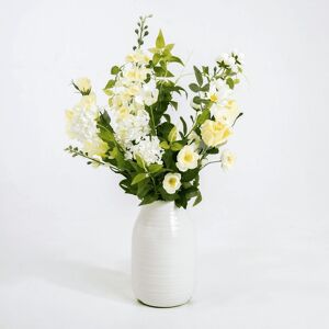 Blooming Artificial Artificial Flower Bunch - Joyful Yellow & Cream Faux Flowers Blooming Artificial Artificial Flower Bunch - Joyful Yellow & Cream Faux Flowers