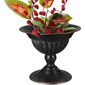 Does Not Apply Vintage Iron Flower Vase Rustic Metal Urn Planter For Home And Wedding Decoratio Does Not Apply Vintage Iron Flower Vase Rustic Metal Urn Planter For Home And Wedding Decoratio