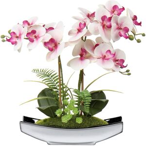 Briful 15" Artificial Phalaenopsis Flowers Arrangement Artificial Orchid Bonsai Briful 15" Artificial Phalaenopsis Flowers Arrangement Artificial Orchid Bonsai