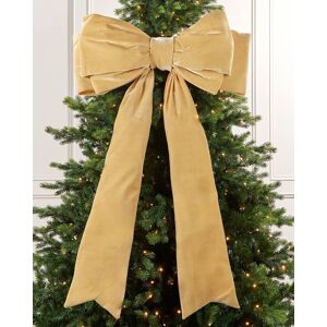 Werchristmas Gold Velvet Christmas Bow 140 Cm Tree, Door & Wreath Decoration Werchristmas Gold Velvet Christmas Bow 140 Cm Tree, Door & Wreath Decoration
