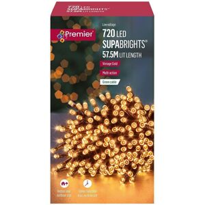 Unbranded Vintage Gold Christmas Fairy Lights With Timer 65.5m 720 Leds Unbranded Vintage Gold Christmas Fairy Lights With Timer 65.5m 720 Leds