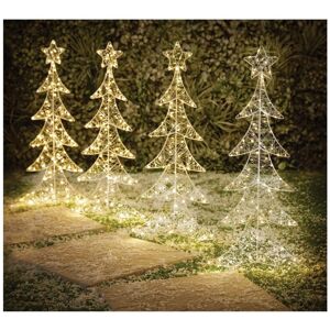 Christmas Crackers 80 Cm Tree Path Lights Warm White Set Of 4 Indoors & Outdoors Xmas Decoration Christmas Crackers 80 Cm Tree Path Lights Warm White Set Of 4 Indoors & Outdoors Xmas Decoration