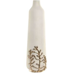 Vase Home Esprit White Golden Aluminium Modern 15 X 15 X 52 Cm Vase Home Esprit White Golden Aluminium Modern 15 X 15 X 52 Cm