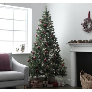 Home Habitat Nordland 7ft Pre-Lit Christmas Tree - Green - 213cm Home Habitat Nordland 7ft Pre-Lit Christmas Tree - Green - 213cm