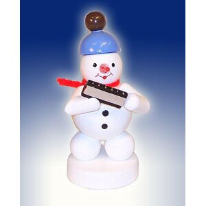 Volker Zenker Erzgebirge Snowman Harmonica - Christmas Decoration Volker Zenker Erzgebirge Snowman Harmonica - Christmas Decoration