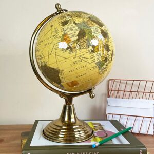 Darthome Ltd World Globe On Vintage Gold Stand Rotating Office Desk Atlas Map Ornament Gift Darthome Ltd World Globe On Vintage Gold Stand Rotating Office Desk Atlas Map Ornament Gift
