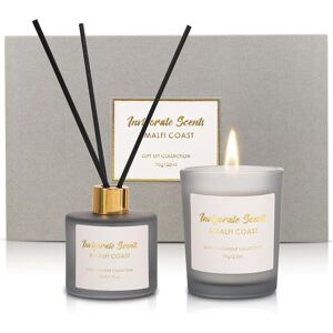Invigorate Scents Amalfi Coast Candle & Diffuser Gift Set, Candles Gifts For Wo Invigorate Scents Amalfi Coast Candle & Diffuser Gift Set, Candles Gifts For Wo
