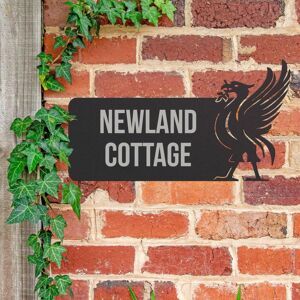 Black Country Metal Works New Black Liver Bird Iron House Name Sign Black Country Metal Works New Black Liver Bird Iron House Name Sign