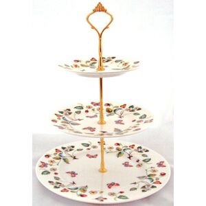Rainbow Decors Strawberries & Butterflies 3 Tier Cake Stand Bone China Cupcakes Food Display Rainbow Decors Strawberries & Butterflies 3 Tier Cake Stand Bone China Cupcakes Food Display