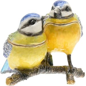 Treasured Trinkets Pair Of Blue Tits On Branch Trinket Box Wb15735 Treasured Trinkets Pair Of Blue Tits On Branch Trinket Box Wb15735