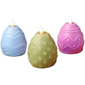 Sodial Easter Eggs Three-Piece Easter Decoration Flameless Led Candle Lights H4h56362 Sodial Easter Eggs Three-Piece Easter Decoration Flameless Led Candle Lights H4h56362
