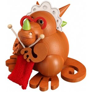 Seiffener Volkskunst German Incense Smoker Dragon Grandma, Height 10 Cm / 4 Inch, Orig.. Sv 19057 New Seiffener Volkskunst German Incense Smoker Dragon Grandma, Height 10 Cm / 4 Inch, Orig.. Sv 19057 New