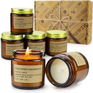 Yming 6 Pack Candles For Home Scented Aromatherapy Candles Gifts Set For Women Soy Wax Yming 6 Pack Candles For Home Scented Aromatherapy Candles Gifts Set For Women Soy Wax