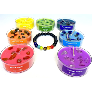 Does Not Apply Chakra Candle Set - Beautifully Crafted Crystal Infused Candles For Meditation, Does Not Apply Chakra Candle Set - Beautifully Crafted Crystal Infused Candles For Meditation,