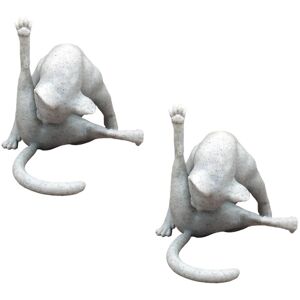 Sodial 2x(2pcs Funny Figurine No Sculpture Resin Animals Statue Home Decor8298 Sodial 2x(2pcs Funny Figurine No Sculpture Resin Animals Statue Home Decor8298