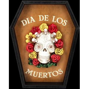 Figuren Shop Gmbh Wall Decor Coffin - Dia De Los Muertos Wall Picture Fantasy Decorations 25.5cm Figuren Shop Gmbh Wall Decor Coffin - Dia De Los Muertos Wall Picture Fantasy Decorations 25.5cm