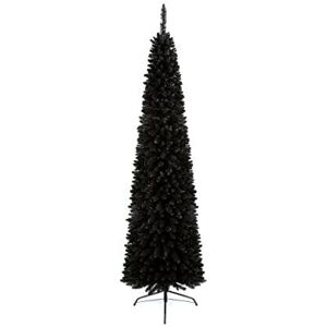 Premier Pencil Pine Slim Christmas Tree - Black - 200cm/2m/6.5ft Premier Pencil Pine Slim Christmas Tree - Black - 200cm/2m/6.5ft