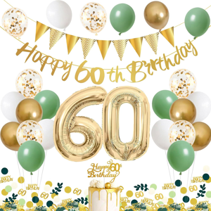 Does Not Apply Sage Green Balloons 60th Birthday Decorations Happy 60th Birthday Banners And C Does Not Apply Sage Green Balloons 60th Birthday Decorations Happy 60th Birthday Banners And C