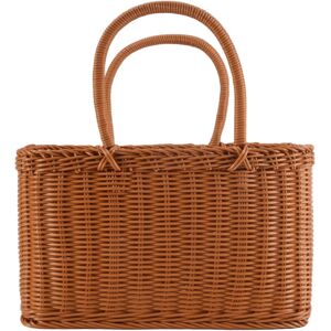 Sodial 2x(Home Shopping Basket Hand Vegetable Basket Decorative Woven Basket5458 Sodial 2x(Home Shopping Basket Hand Vegetable Basket Decorative Woven Basket5458