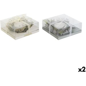 DKD Home Decor Golden Silver Christmas Candle - Candle DKD Home Decor Golden Silver Christmas Candle - Candle