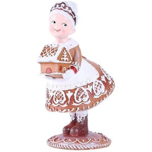 Sodial 4x(Christmas Decor Resin Gingerbread Santa Christmas Decorations Indoor8120 Sodial 4x(Christmas Decor Resin Gingerbread Santa Christmas Decorations Indoor8120