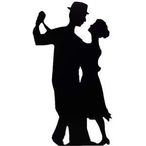 Star Cutouts Silhouette Couple Dancing Lifesize Cardboard Cutout - 182cm Star Cutouts Silhouette Couple Dancing Lifesize Cardboard Cutout - 182cm