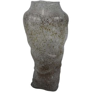 Bps Home Flower Vase Decorative White Gold Glass Handmade Indoor Ornaments Table 46cm Bps Home Flower Vase Decorative White Gold Glass Handmade Indoor Ornaments Table 46cm