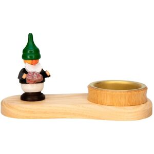 Spielwarenmacher Günther E.K. Dwarf Tealight Holder With Ore Wxhxd 13x7x6cm New Tealight Candle Holder Seiffen Spielwarenmacher Günther E.K. Dwarf Tealight Holder With Ore Wxhxd 13x7x6cm New Tealight Candle Holder Seiffen