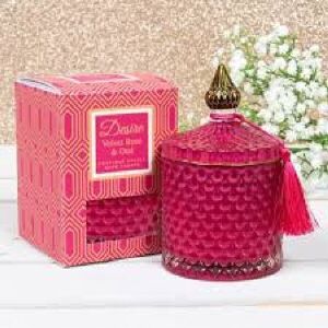 Lesser & Pavey Velvet Rose & Oud Desire Candle Boutique Aromatherapy Long Burning Time 15cm Lesser & Pavey Velvet Rose & Oud Desire Candle Boutique Aromatherapy Long Burning Time 15cm