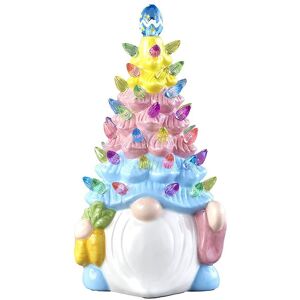 Sodial 3x(Easter Decorations - Lighted Gnomes Resin Easter Tree With Multicolored4595 Sodial 3x(Easter Decorations - Lighted Gnomes Resin Easter Tree With Multicolored4595