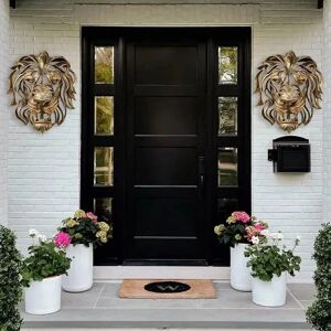 Resin Art Lion Head Wall Mounted Large Lion Head Sculpture Home Resin Art Lion Head Wall Mounted Large Lion Head Sculpture Home